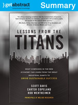 cover image of Lessons from the Titans (Summary)